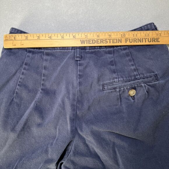 Durable Goods Women's Chino Camp Shorts Size 4 Navy Pleated Cotton - Picture 6 of 8